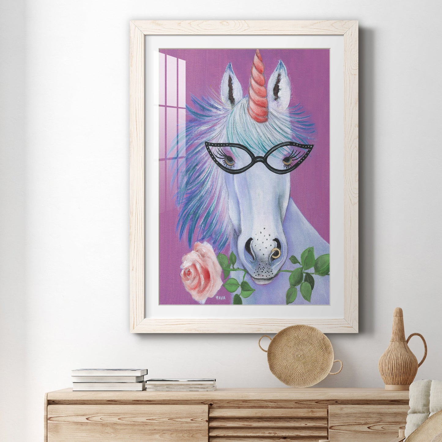 Unicorn III - Premium Framed Print - Distressed Barnwood Frame - Ready to Hang