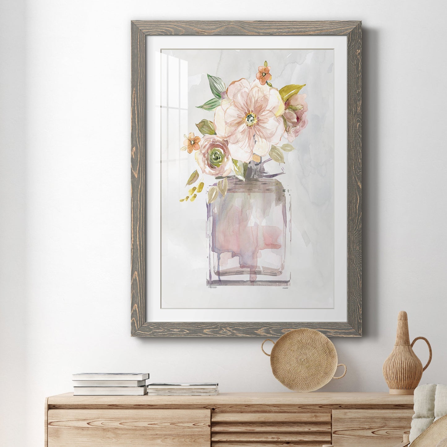 Mini Bouquet I - Premium Framed Print - Distressed Barnwood Frame - Ready to Hang