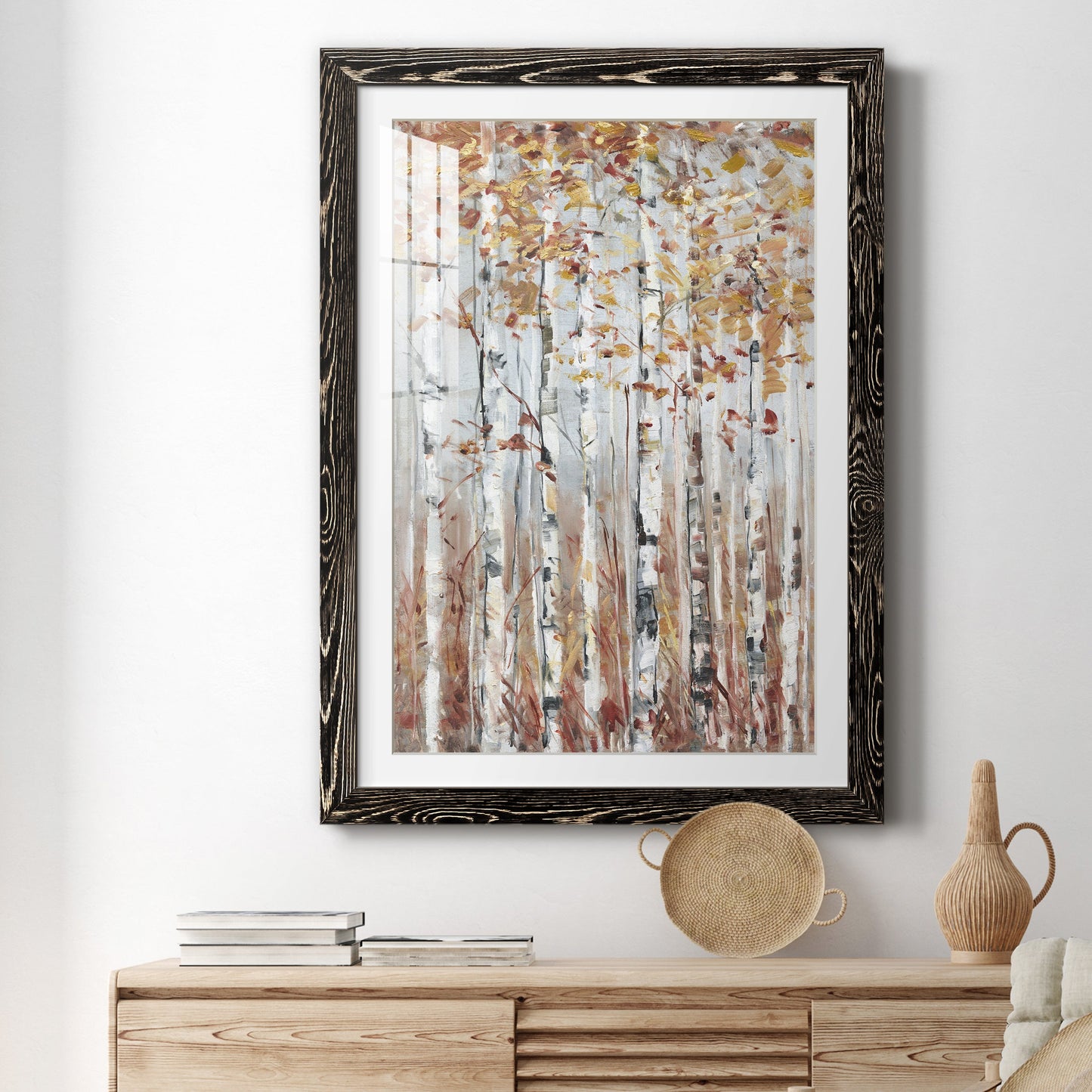 Copper Forest - Premium Framed Print - Distressed Barnwood Frame - Ready to Hang