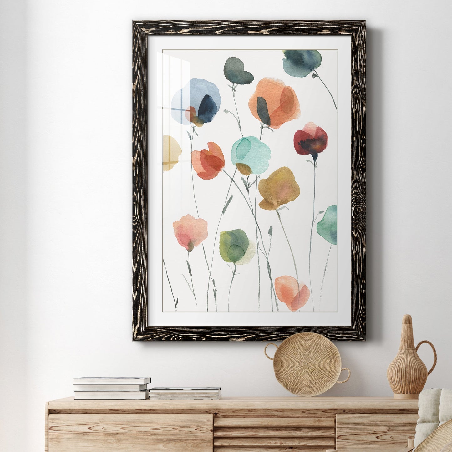 Lollipop Garden II - Premium Framed Print - Distressed Barnwood Frame - Ready to Hang