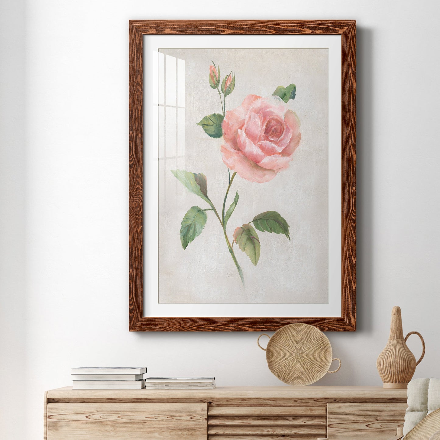 Grandiflora I - Premium Framed Print - Distressed Barnwood Frame - Ready to Hang