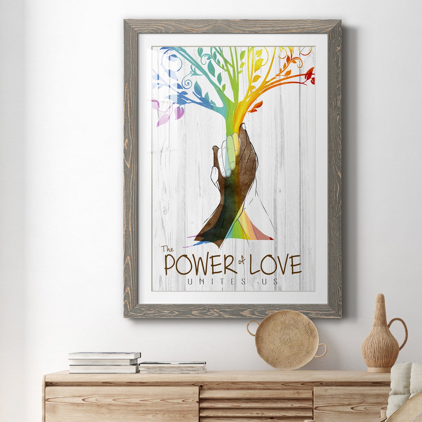 Power of Love - Premium Framed Print - Distressed Barnwood Frame - Ready to Hang