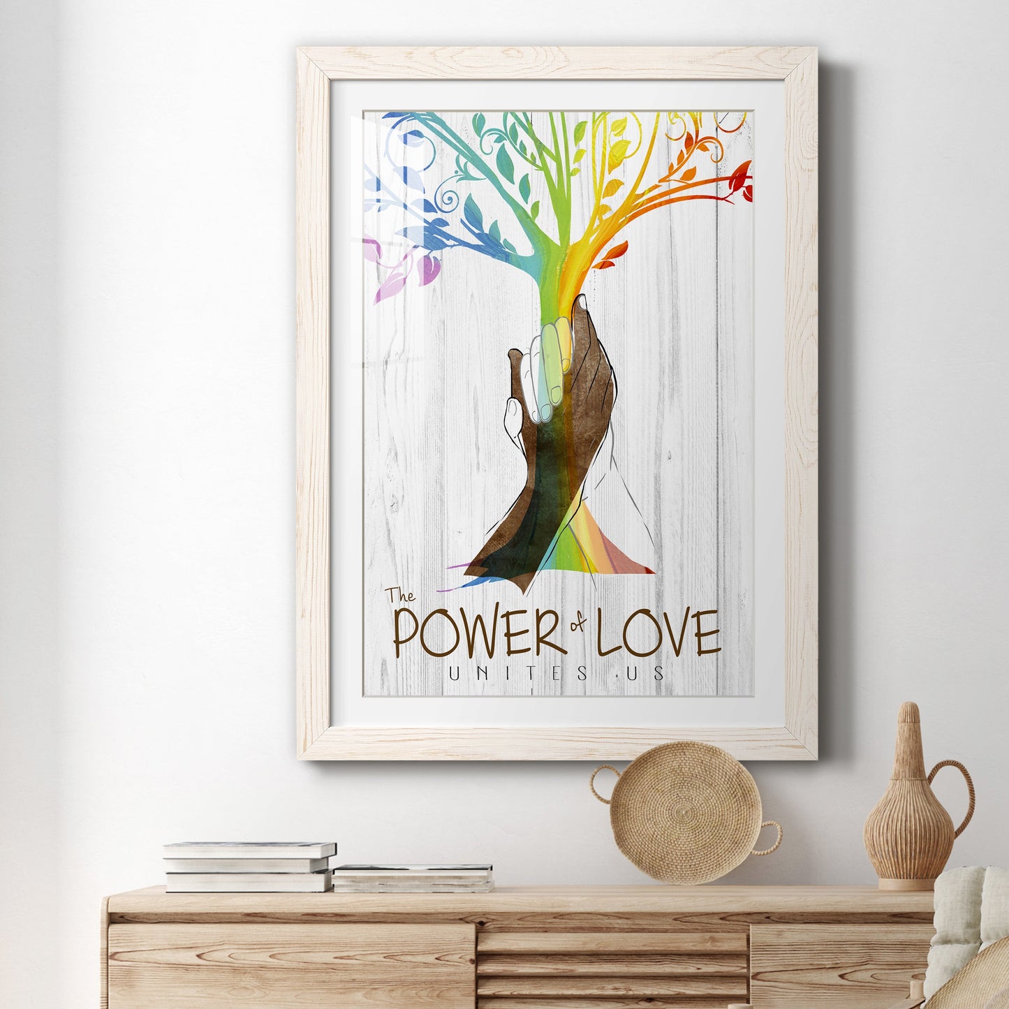 Power of Love - Premium Framed Print - Distressed Barnwood Frame - Ready to Hang