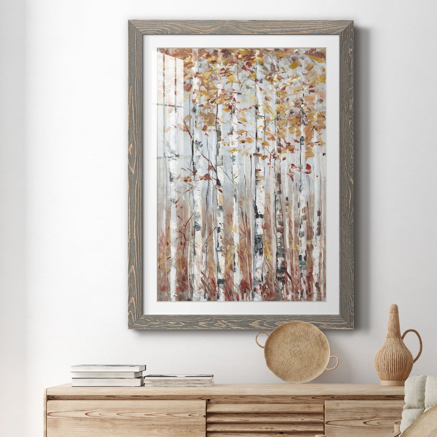 Copper Forest - Premium Framed Print - Distressed Barnwood Frame - Ready to Hang