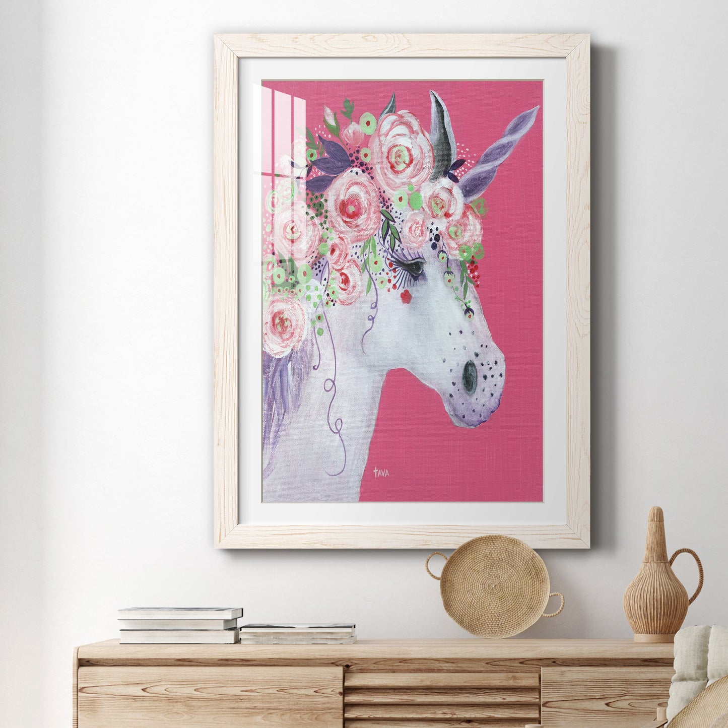 Unicorn II - Premium Framed Print - Distressed Barnwood Frame - Ready to Hang