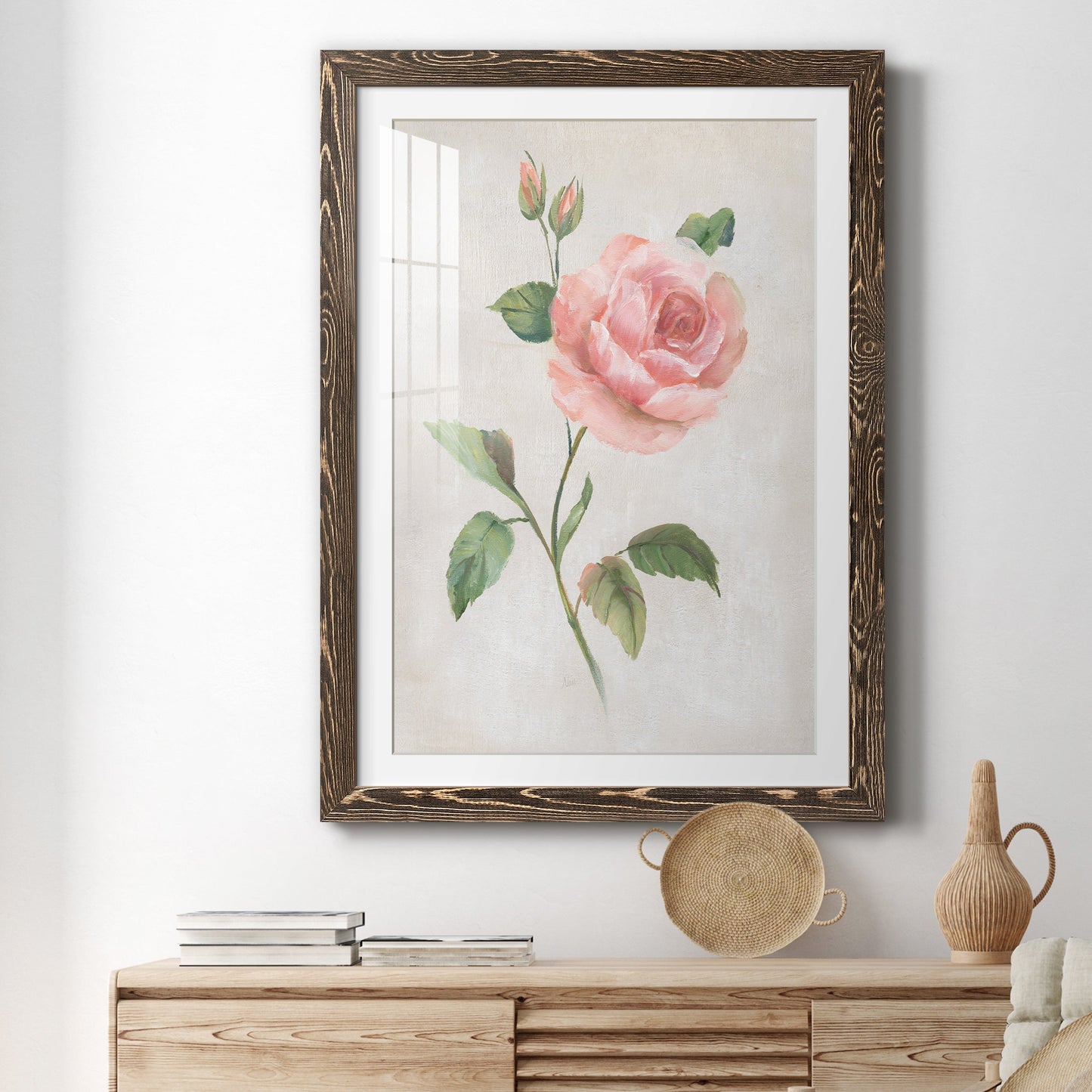 Grandiflora I - Premium Framed Print - Distressed Barnwood Frame - Ready to Hang