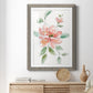 Peony Contour - Barnwood Framed Art Print