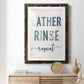 Lather Rinse Repeat - Premium Framed Print - Distressed Barnwood Frame - Ready to Hang