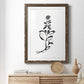 Inky Botanical III - Premium Framed Print - Distressed Barnwood Frame - Ready to Hang