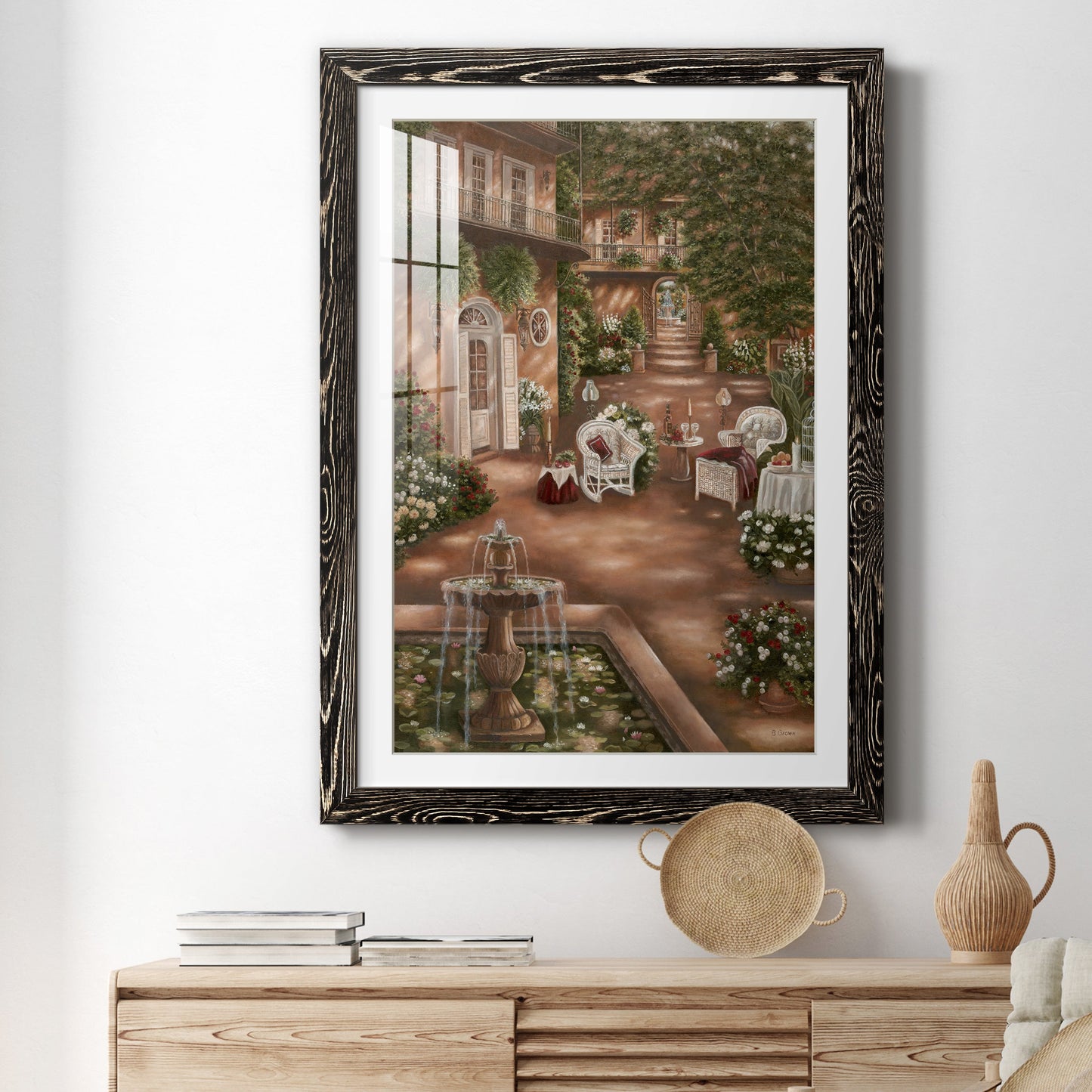 Evening Cocktails I - Premium Framed Print - Distressed Barnwood Frame - Ready to Hang