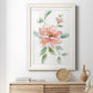 Peony Contour - Barnwood Framed Art Print