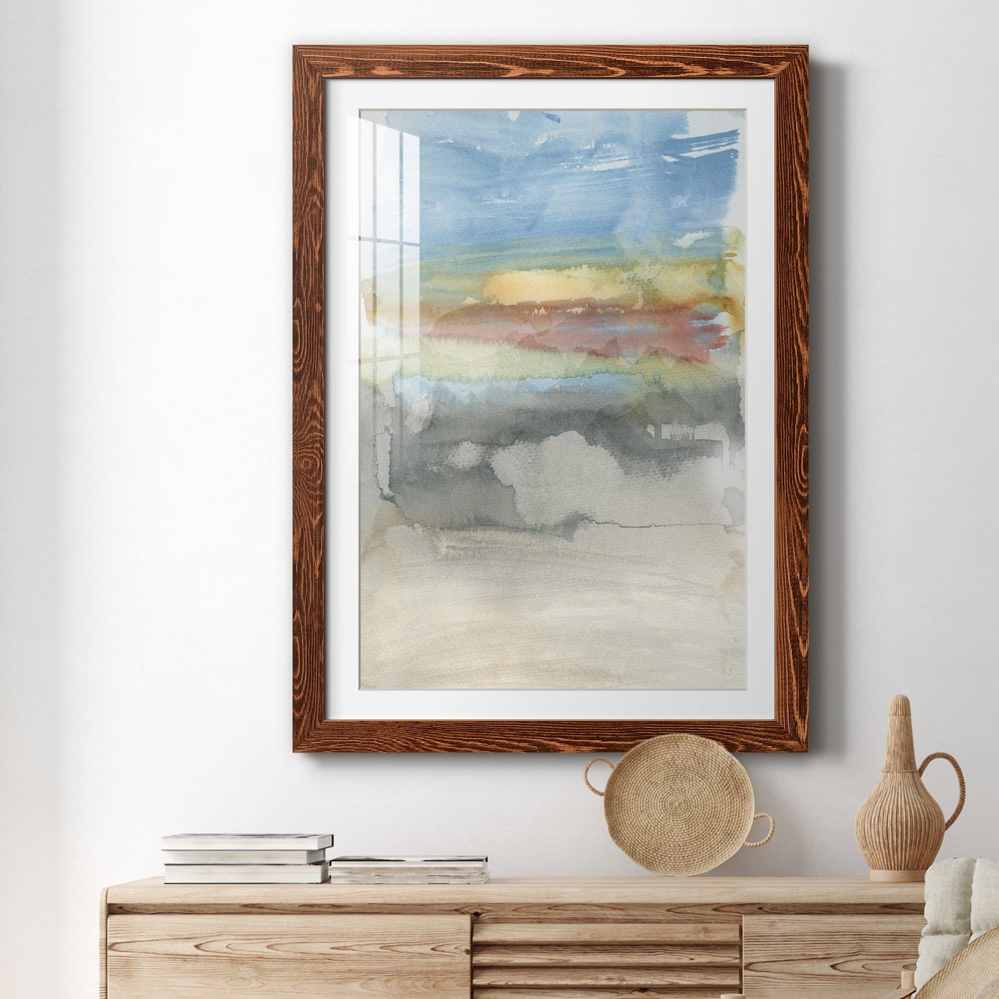 High Desert Sunset I - Premium Framed Print - Distressed Barnwood Frame - Ready to Hang