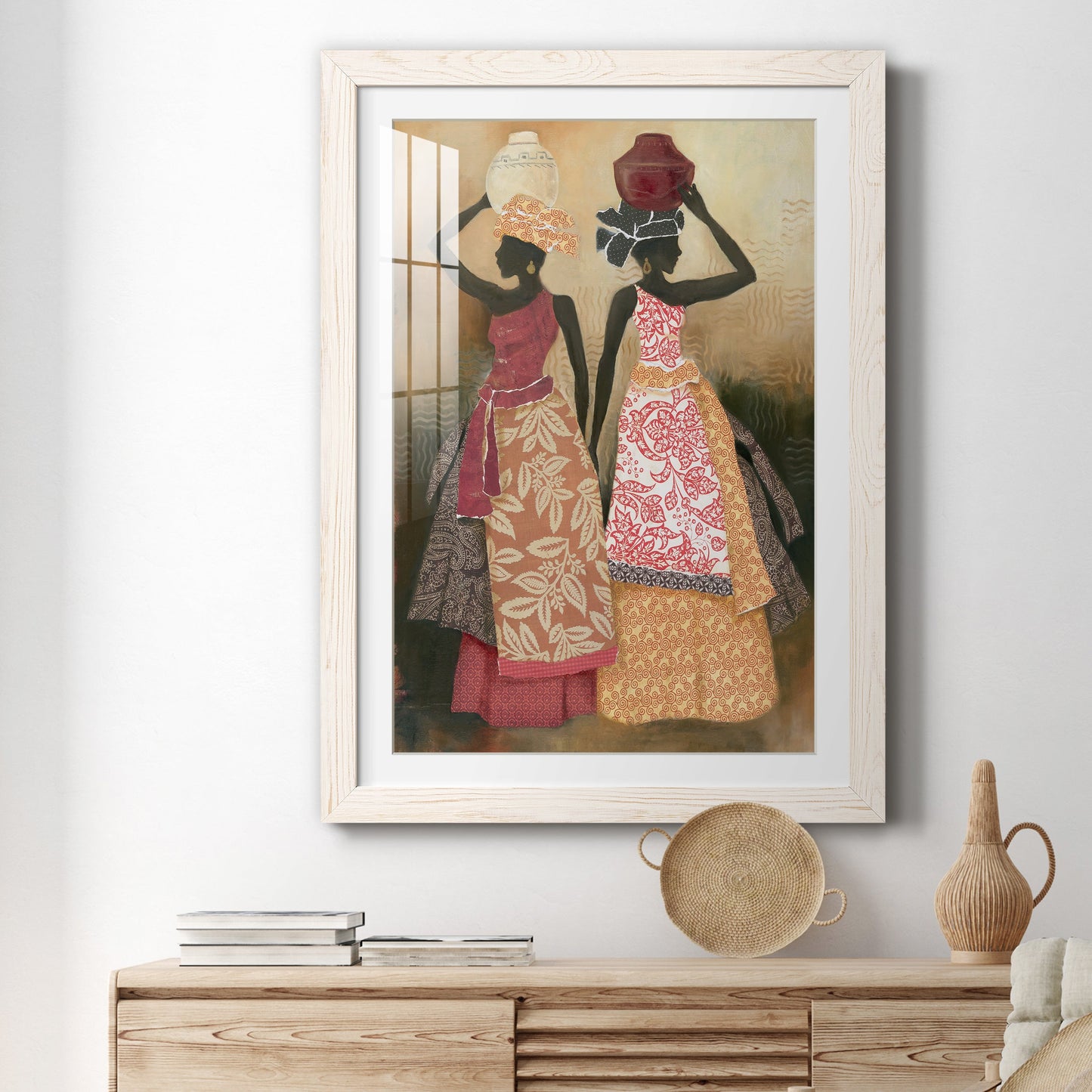 Village Women II - Premium Framed Print - Distressed Barnwood Frame - Ready to Hang