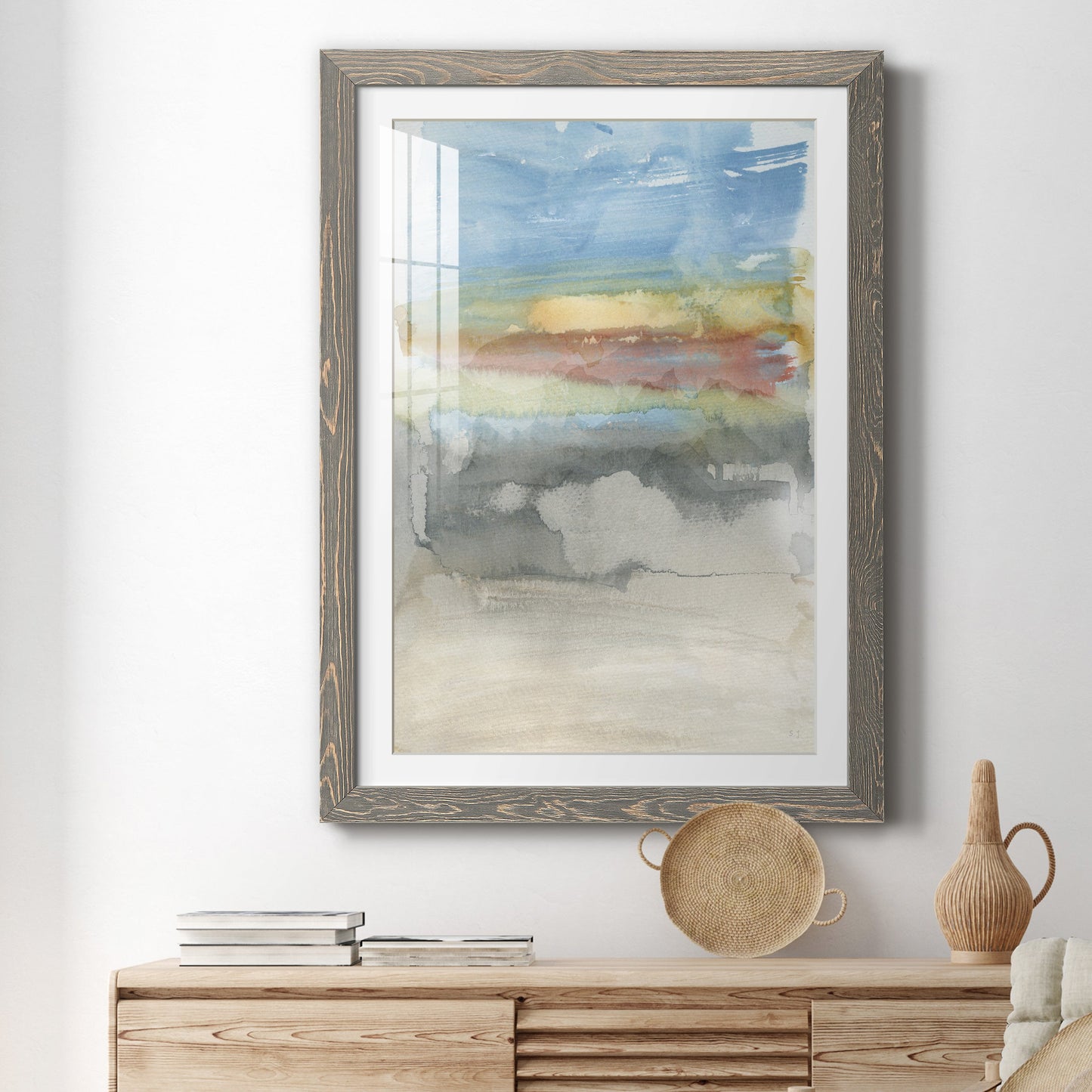 High Desert Sunset I - Premium Framed Print - Distressed Barnwood Frame - Ready to Hang