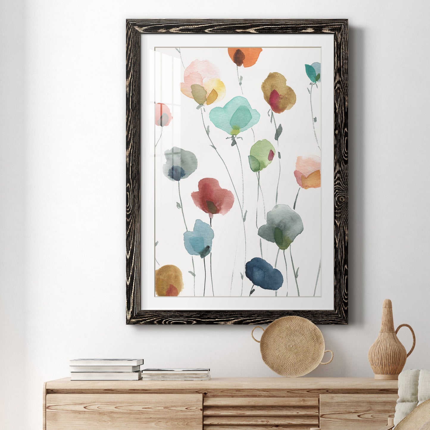 Lollipop Garden I - Premium Framed Print - Distressed Barnwood Frame - Ready to Hang