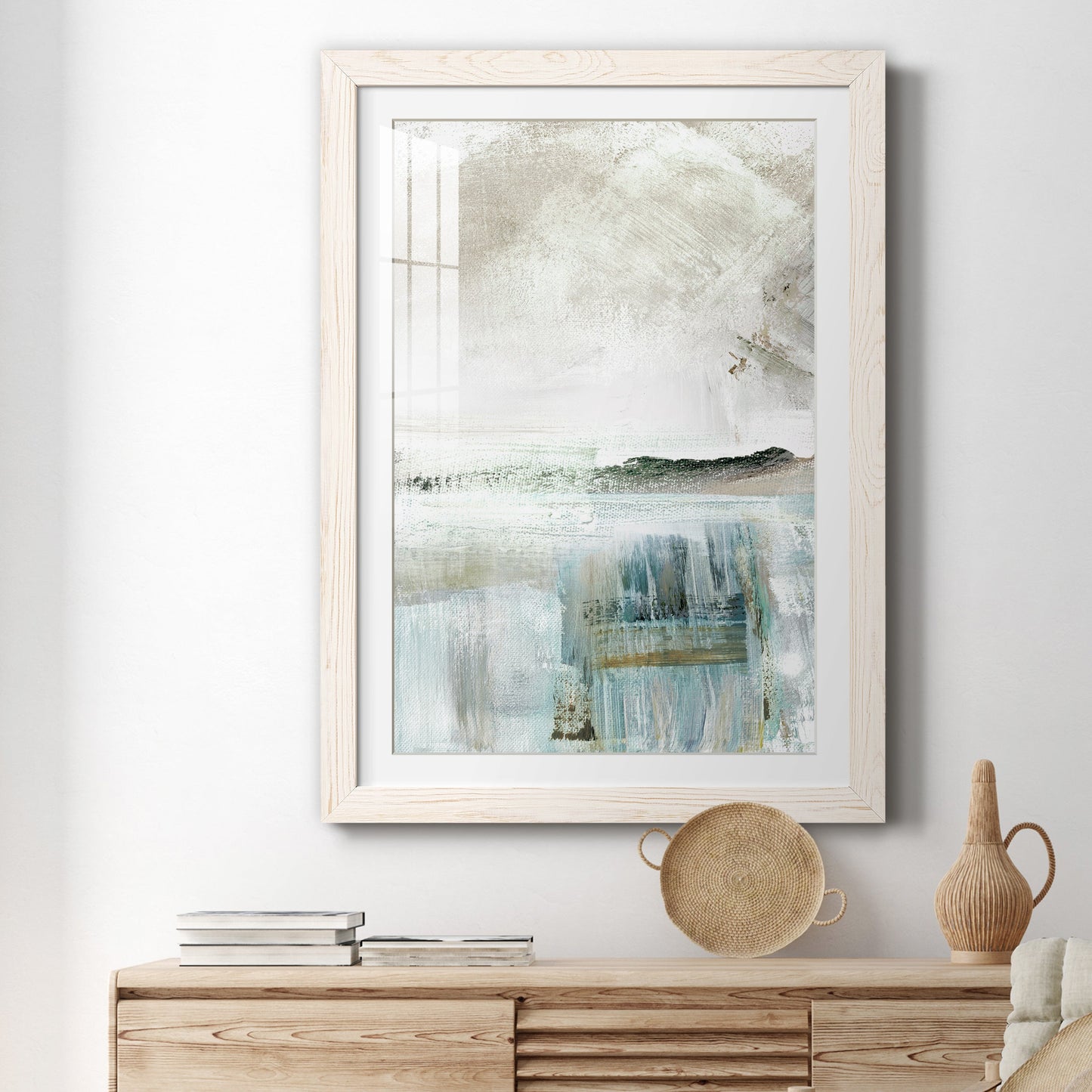 Summer Teal II - Premium Framed Print - Distressed Barnwood Frame - Ready to Hang