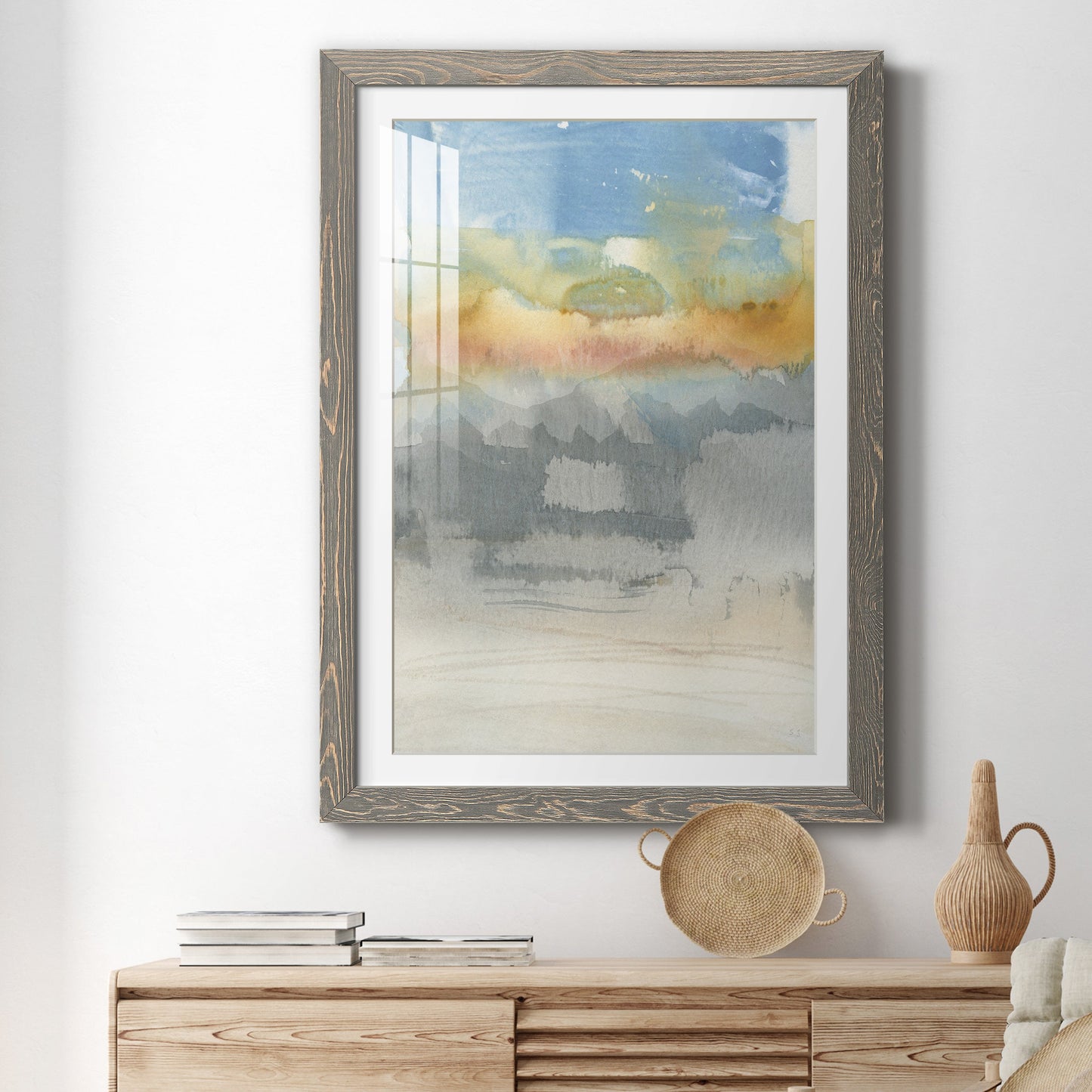 High Desert Sunset II - Premium Framed Print - Distressed Barnwood Frame - Ready to Hang