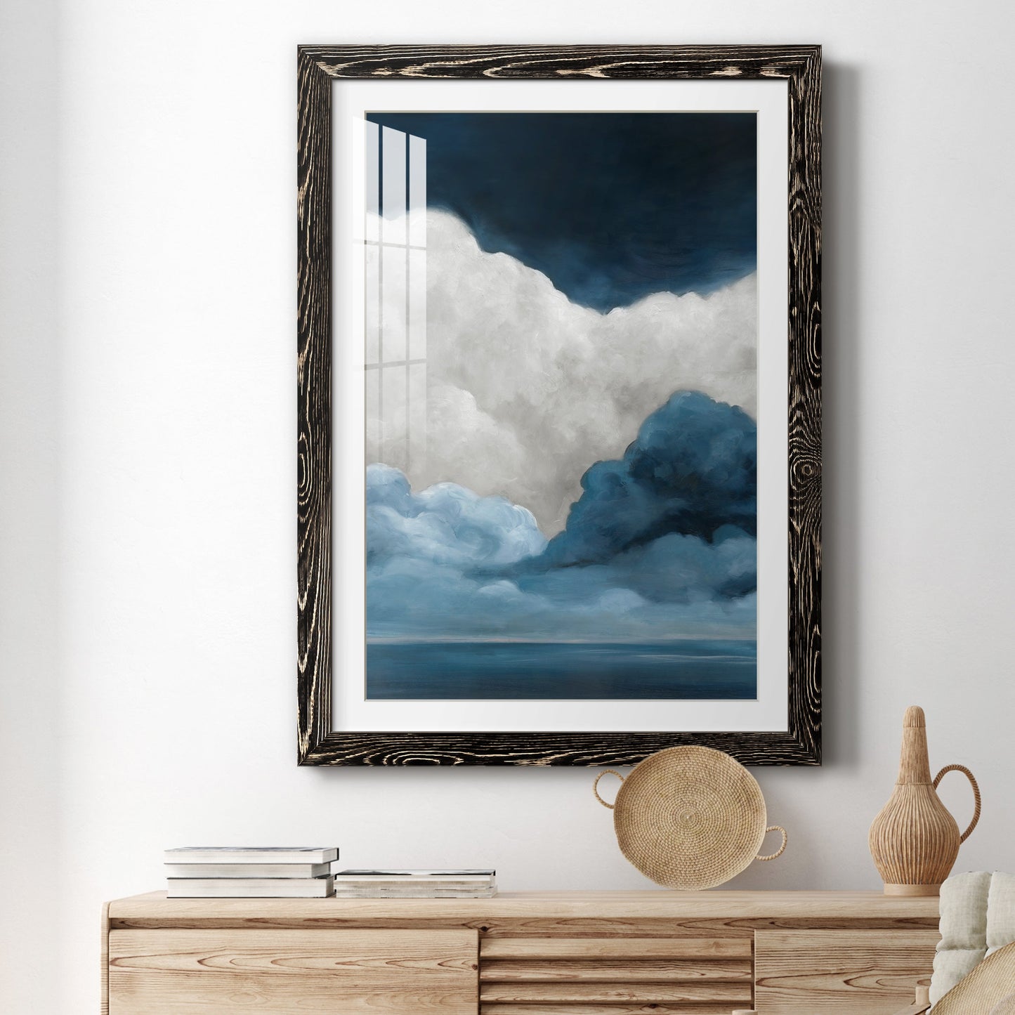 Nature's Drama I - Premium Framed Print - Distressed Barnwood Frame - Ready to Hang