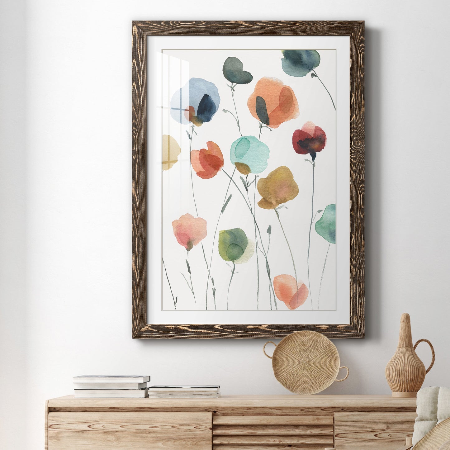 Lollipop Garden II - Premium Framed Print - Distressed Barnwood Frame - Ready to Hang