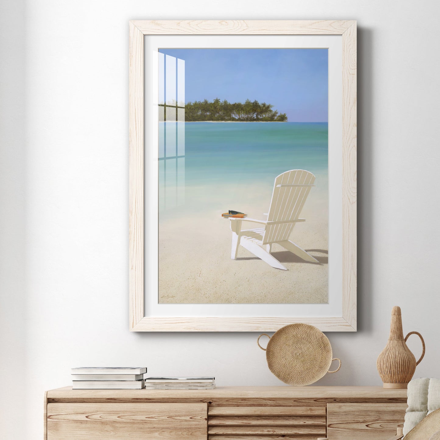 Beachfront Property - Premium Framed Print - Distressed Barnwood Frame - Ready to Hang