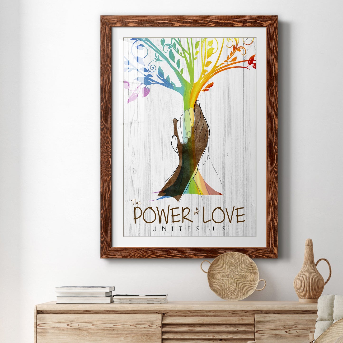 Power of Love - Premium Framed Print - Distressed Barnwood Frame - Ready to Hang