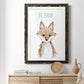 Be Brave Fox - Premium Framed Print - Distressed Barnwood Frame - Ready to Hang