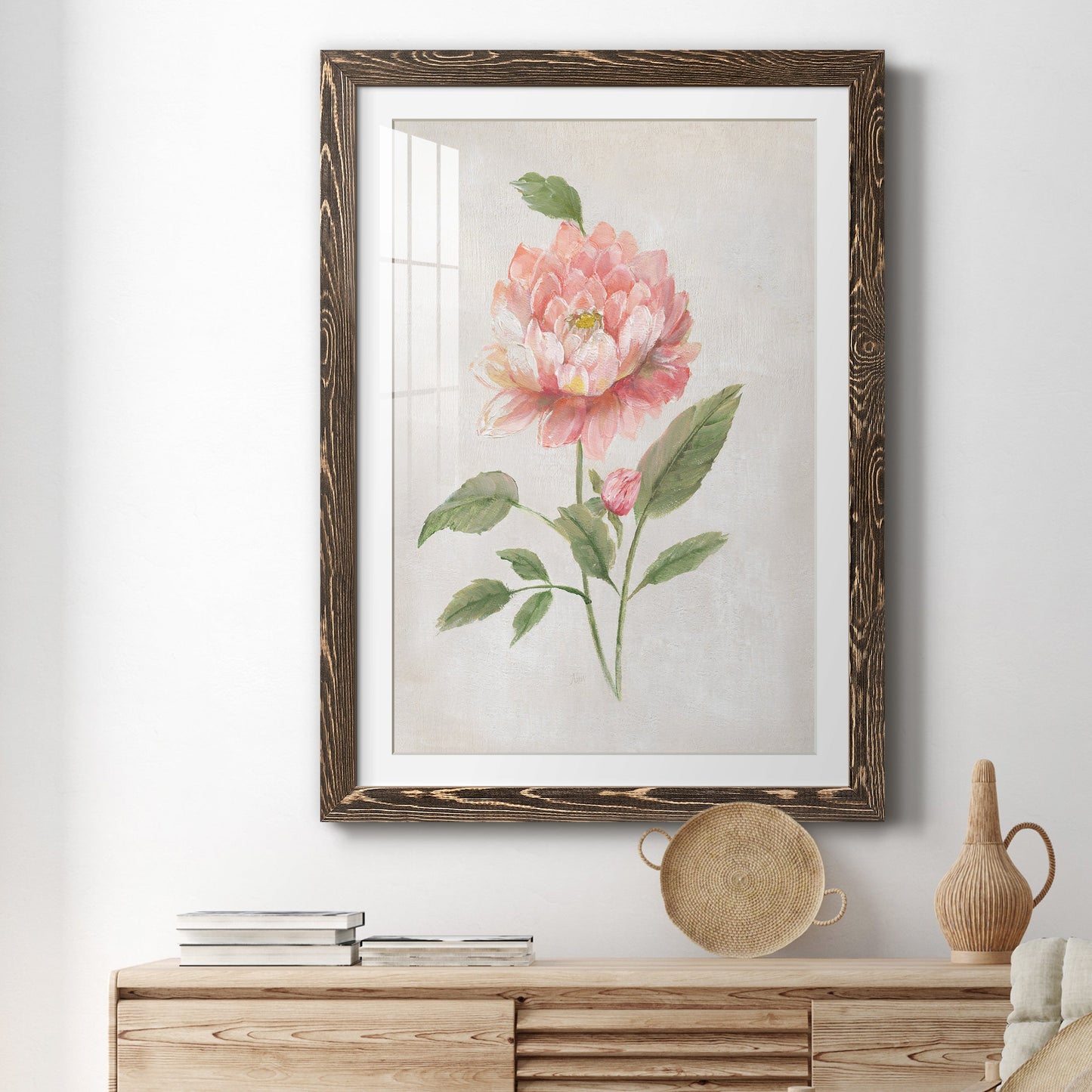 Grandiflora III - Premium Framed Print - Distressed Barnwood Frame - Ready to Hang