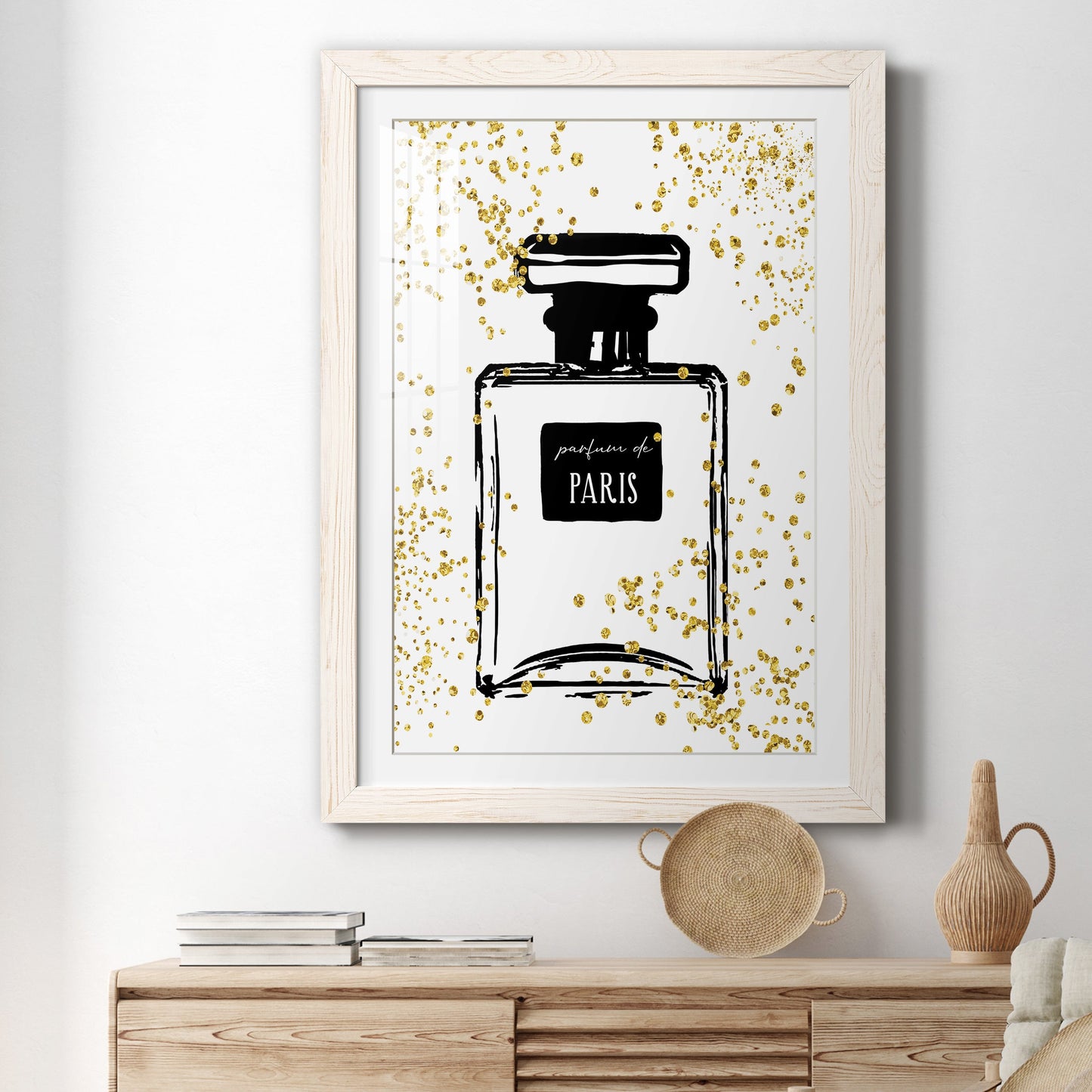 Glitter Perfume I - Premium Framed Print - Distressed Barnwood Frame - Ready to Hang