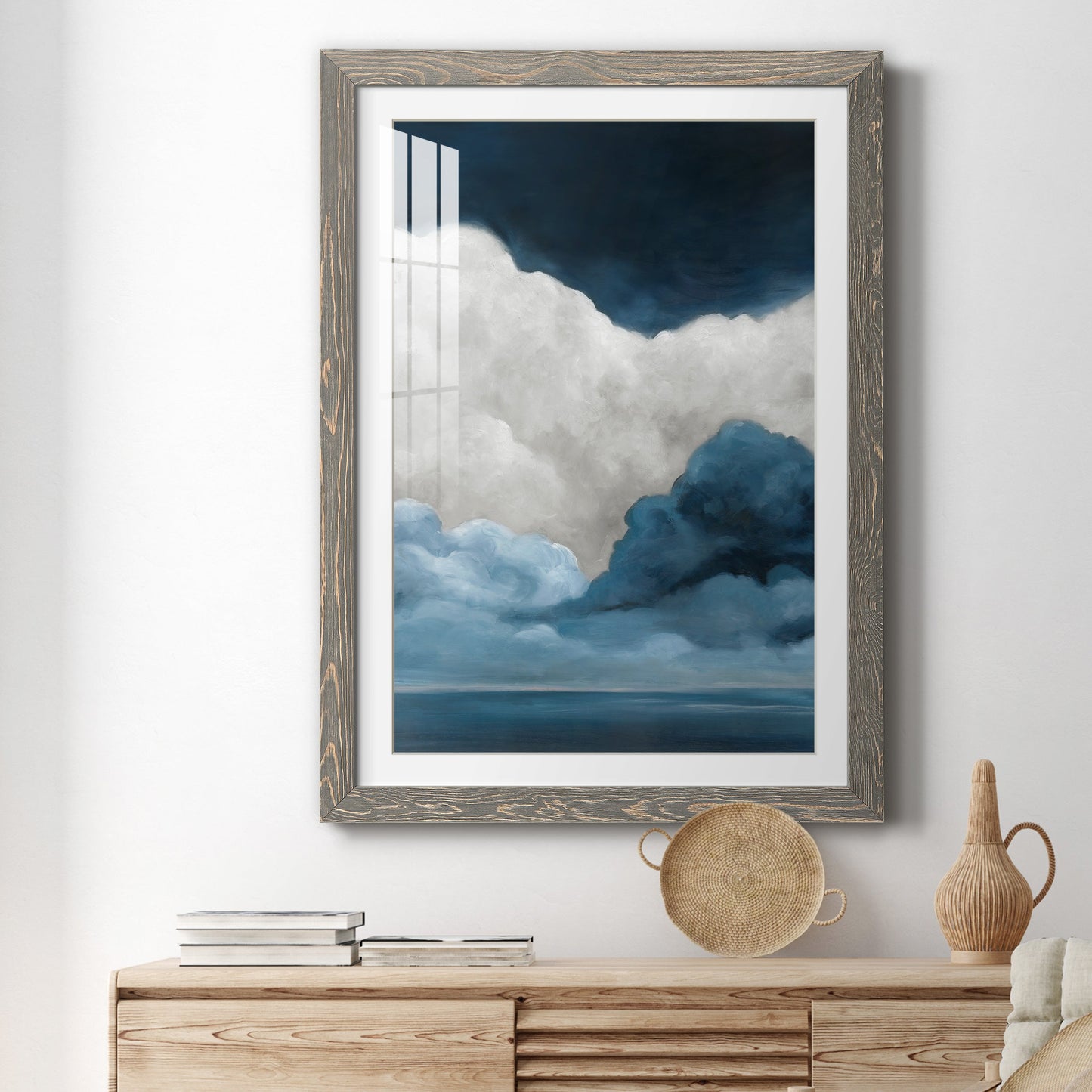 Nature's Drama I - Premium Framed Print - Distressed Barnwood Frame - Ready to Hang