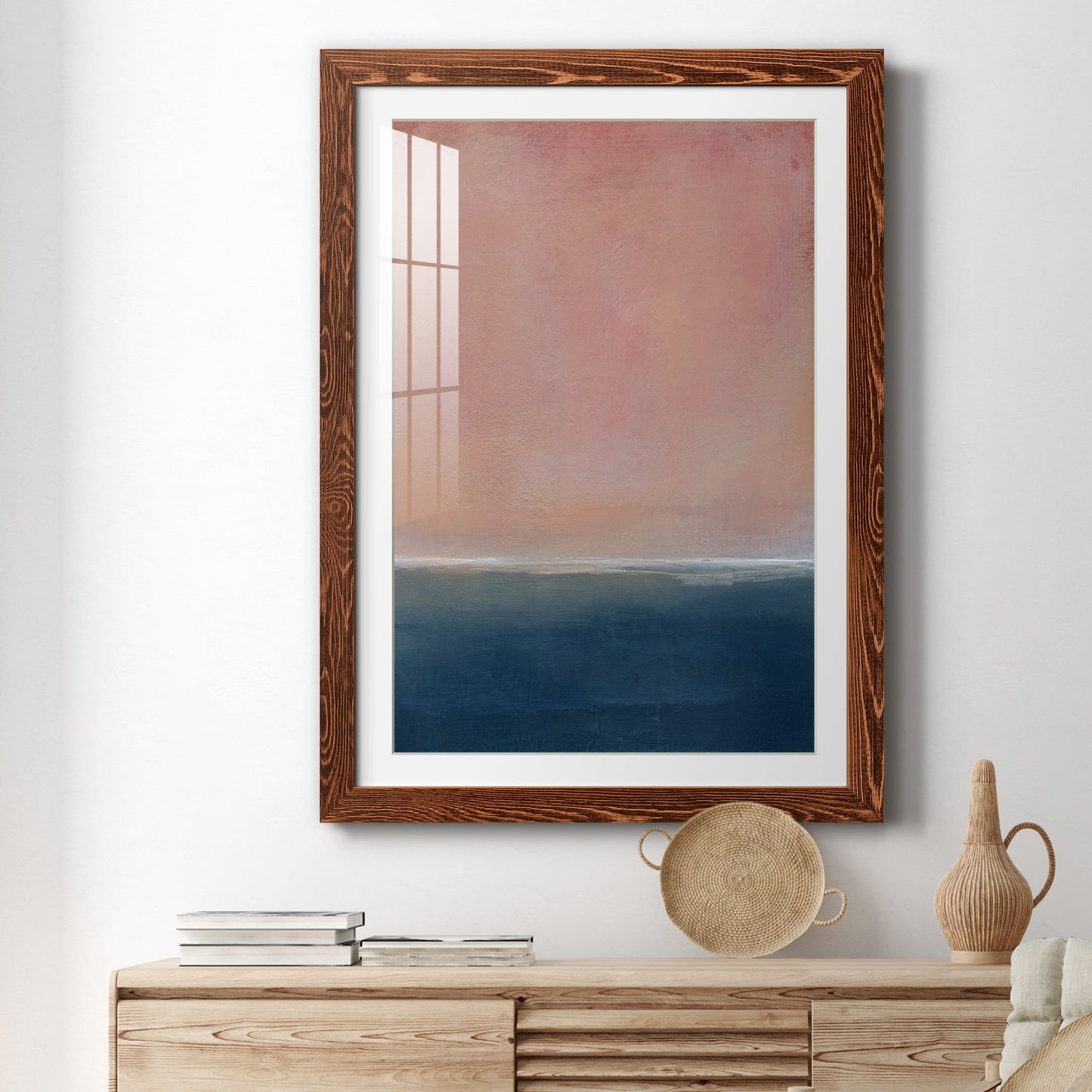 Sunset - Premium Framed Print - Distressed Barnwood Frame - Ready to Hang