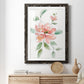 Peony Contour - Barnwood Framed Art Print