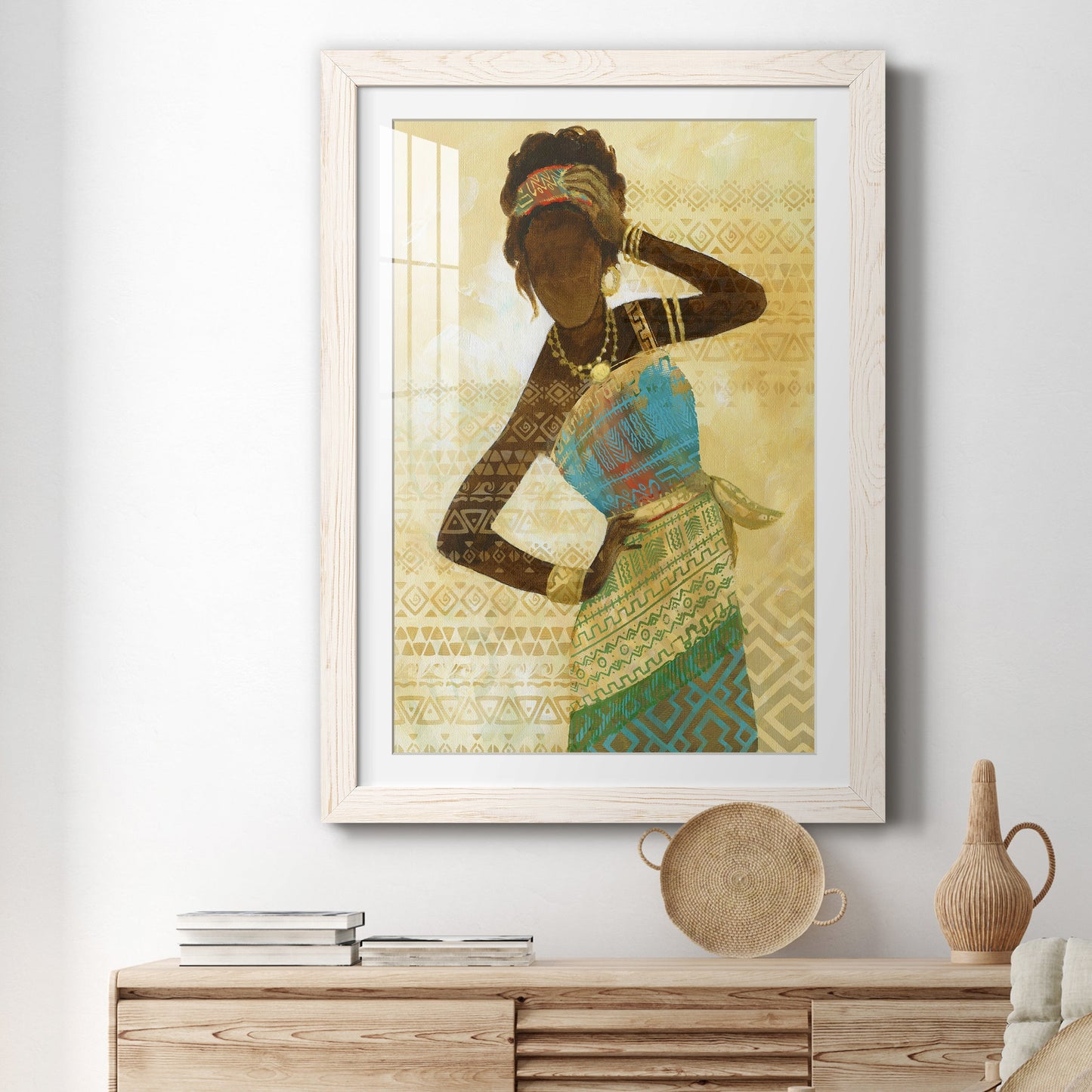 Tribal Vision II - Premium Framed Print - Distressed Barnwood Frame - Ready to Hang