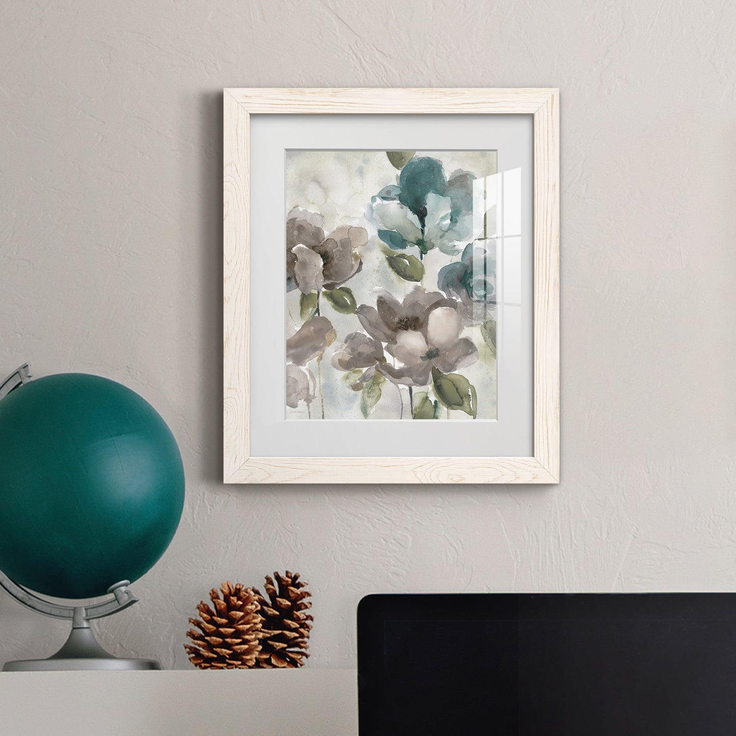 Topaz Garden II - Barnwood Framed Art Print