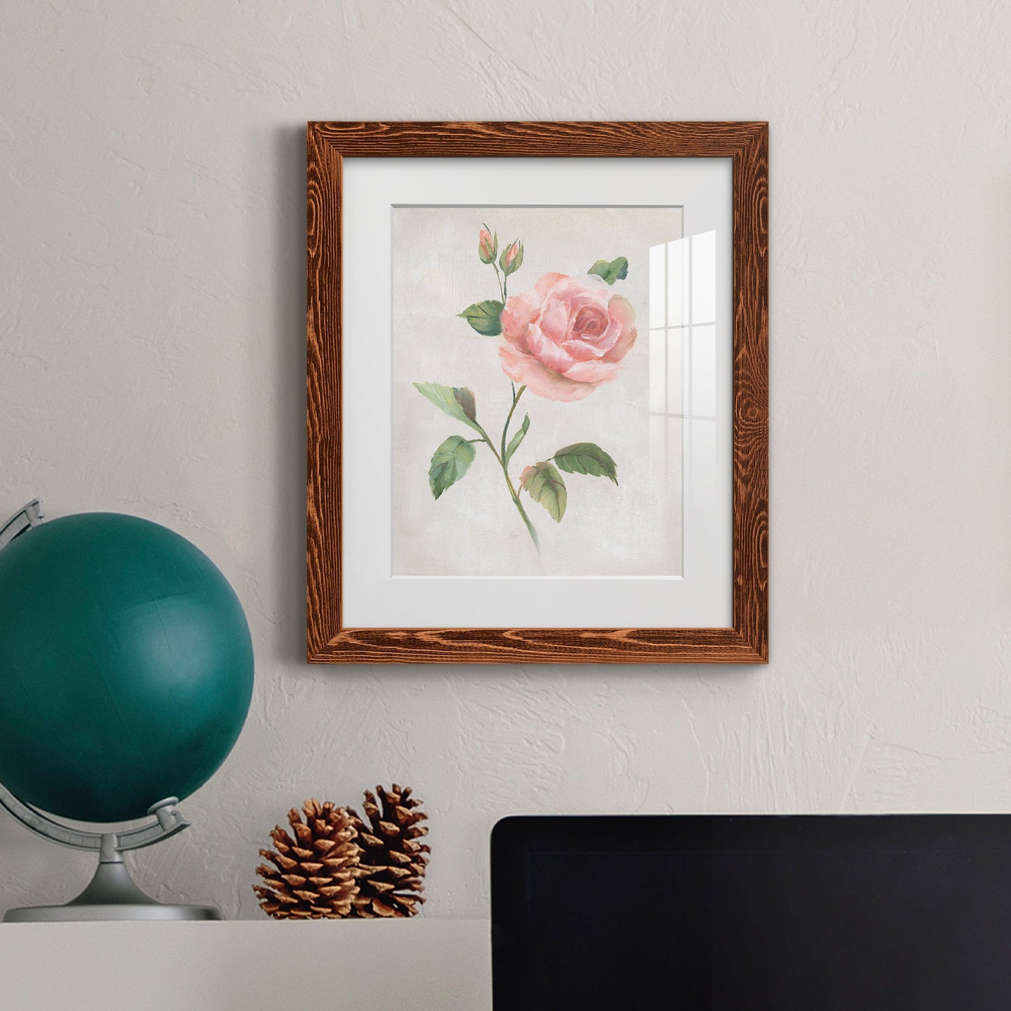 Grandiflora I - Premium Framed Print - Distressed Barnwood Frame - Ready to Hang