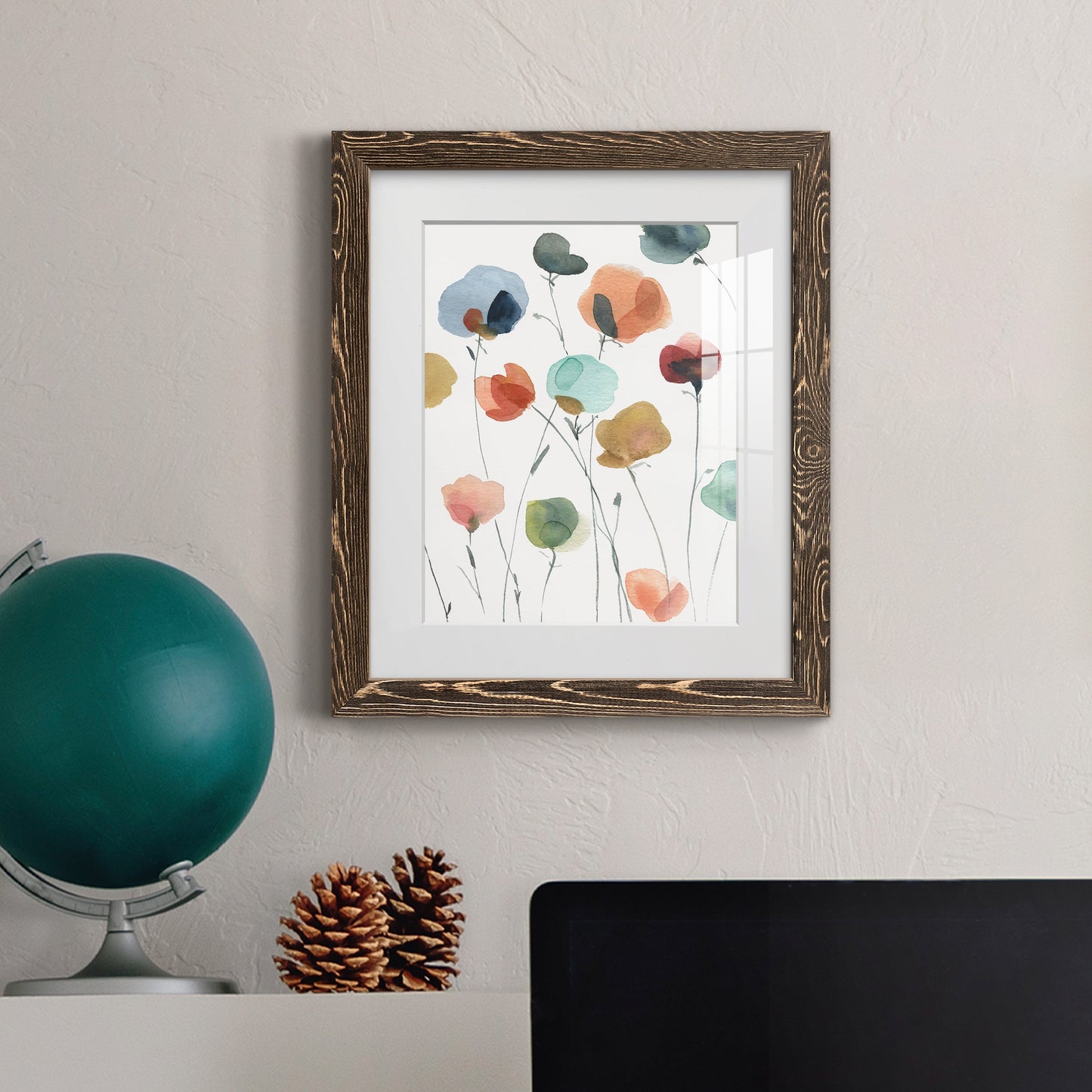 Lollipop Garden II - Premium Framed Print - Distressed Barnwood Frame - Ready to Hang