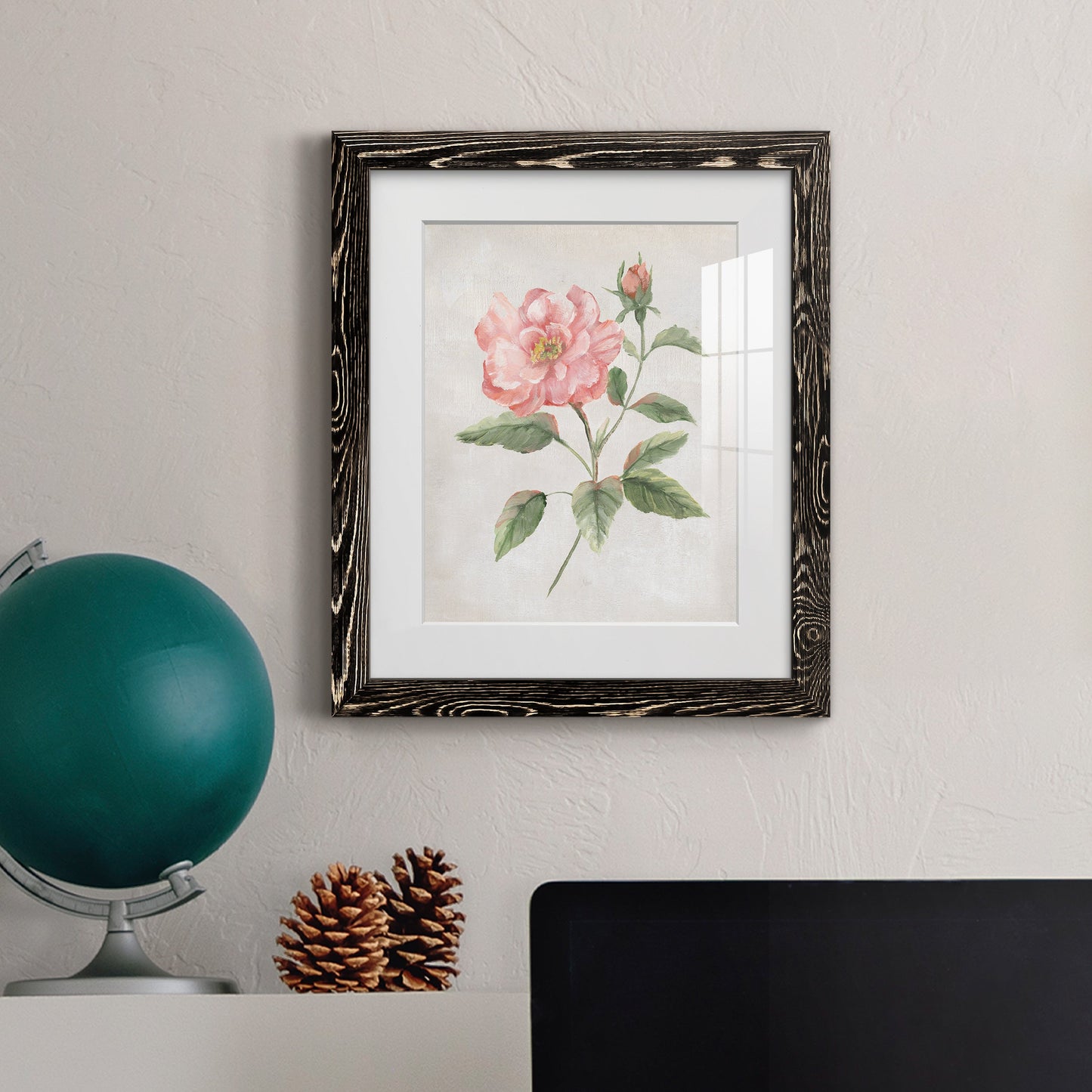 Grandiflora II - Premium Framed Print - Distressed Barnwood Frame - Ready to Hang