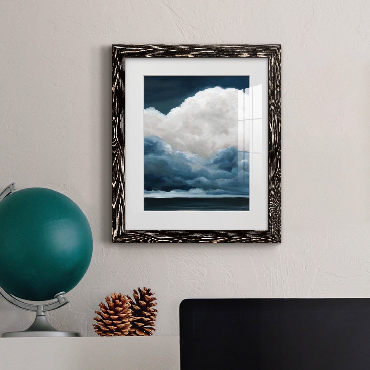 Nature's Drama II - Premium Framed Print - Distressed Barnwood Frame - Ready to Hang