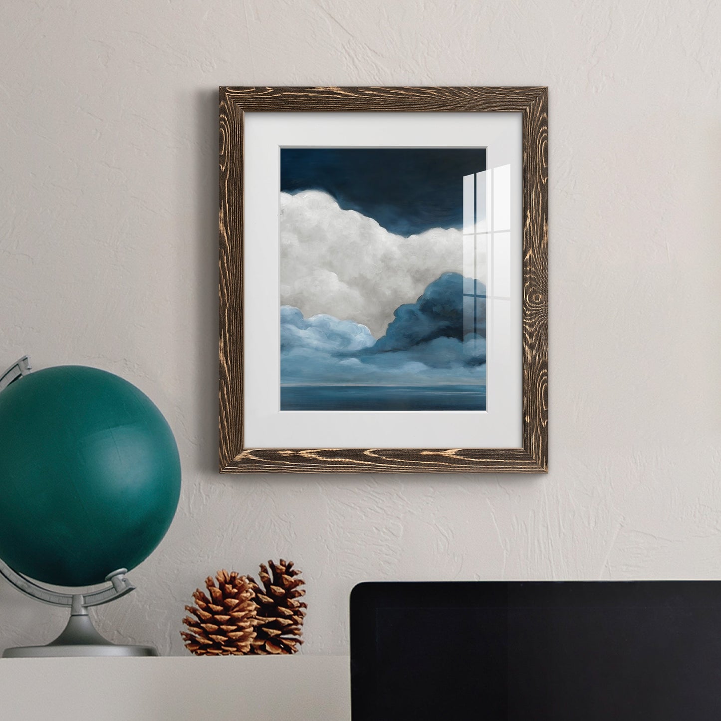 Nature's Drama I - Premium Framed Print - Distressed Barnwood Frame - Ready to Hang