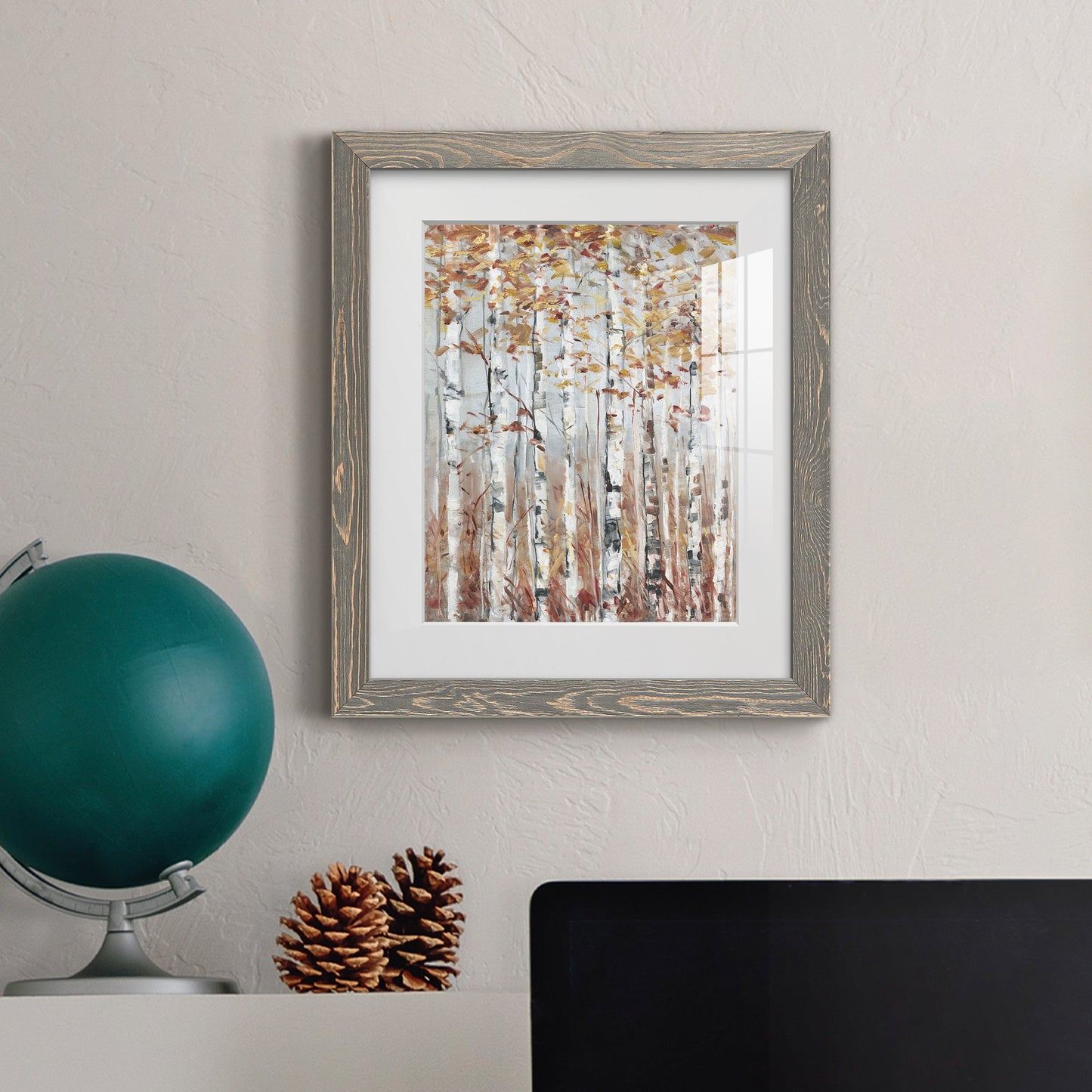 Copper Forest - Premium Framed Print - Distressed Barnwood Frame - Ready to Hang