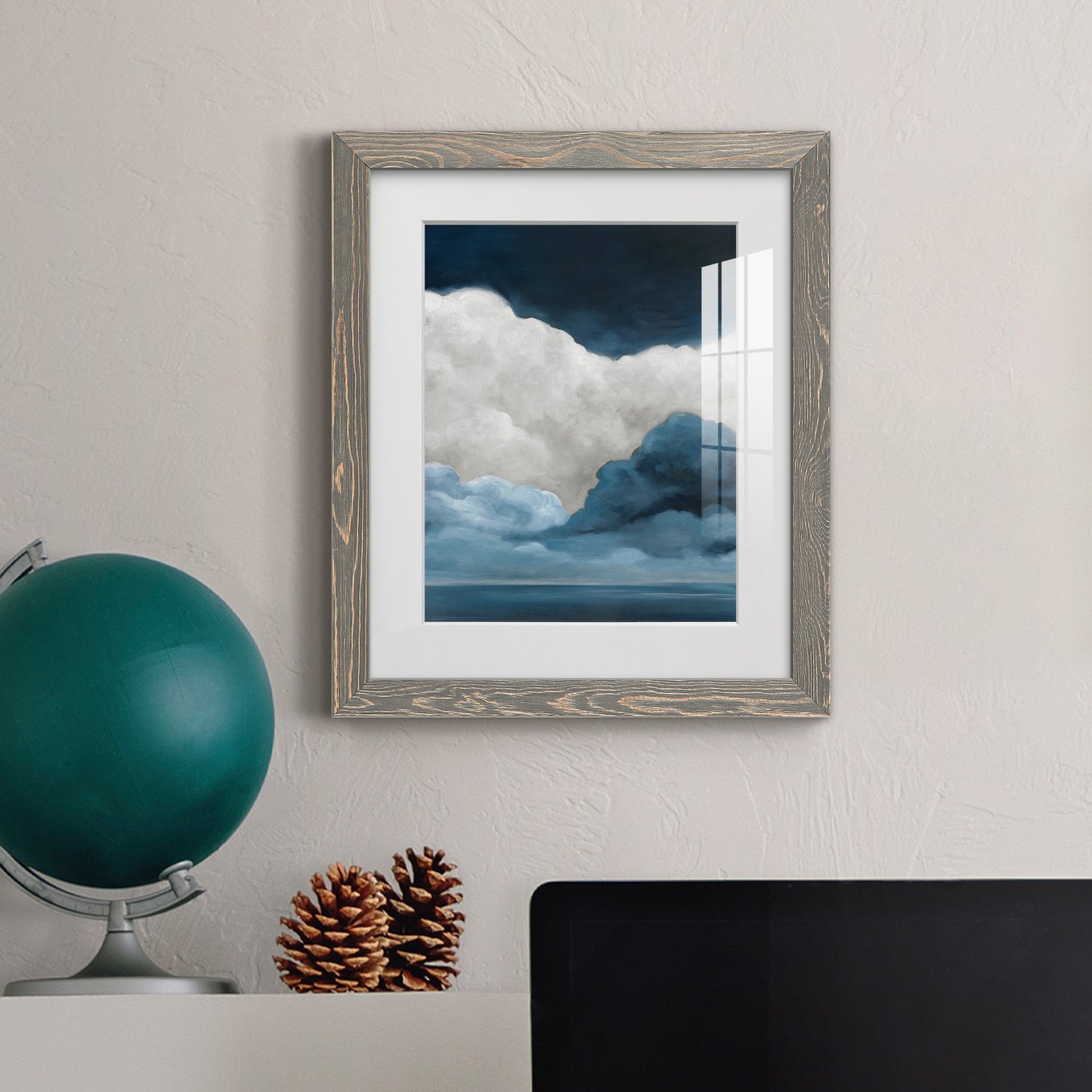 Nature's Drama I - Premium Framed Print - Distressed Barnwood Frame - Ready to Hang