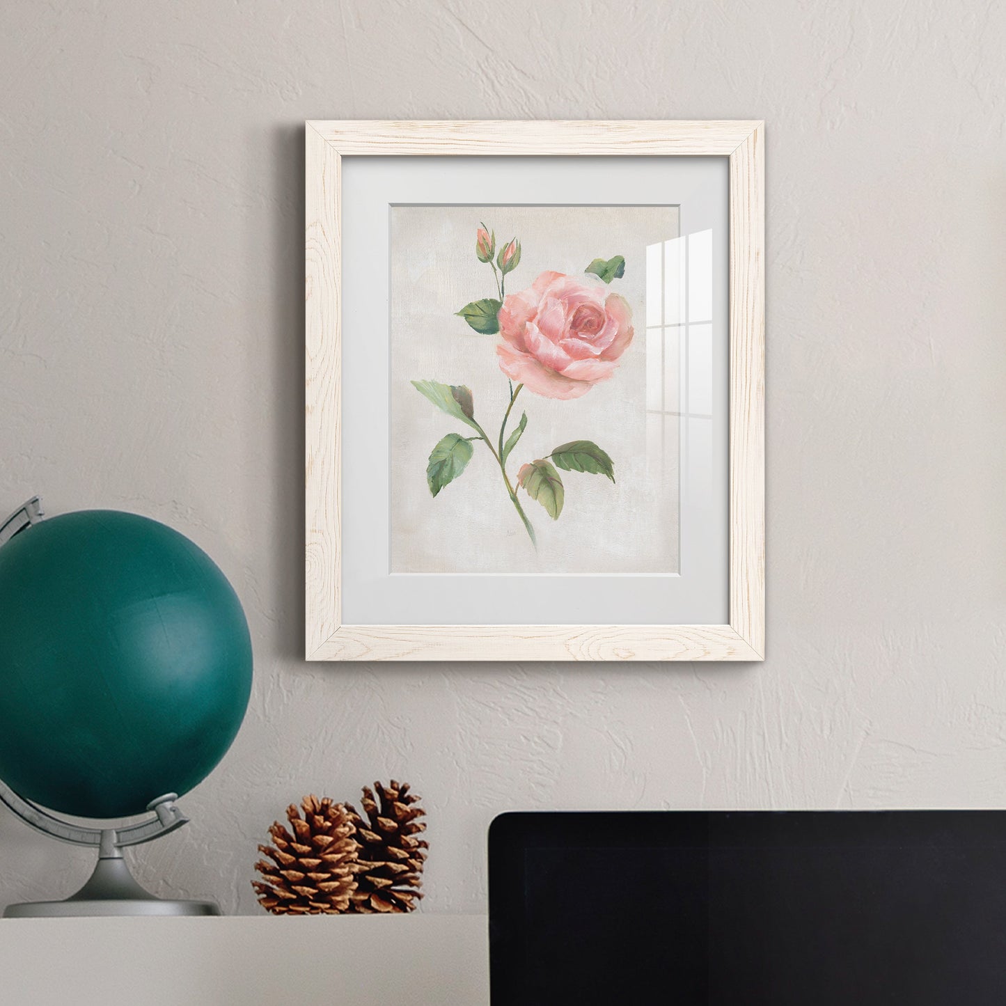 Grandiflora I - Premium Framed Print - Distressed Barnwood Frame - Ready to Hang