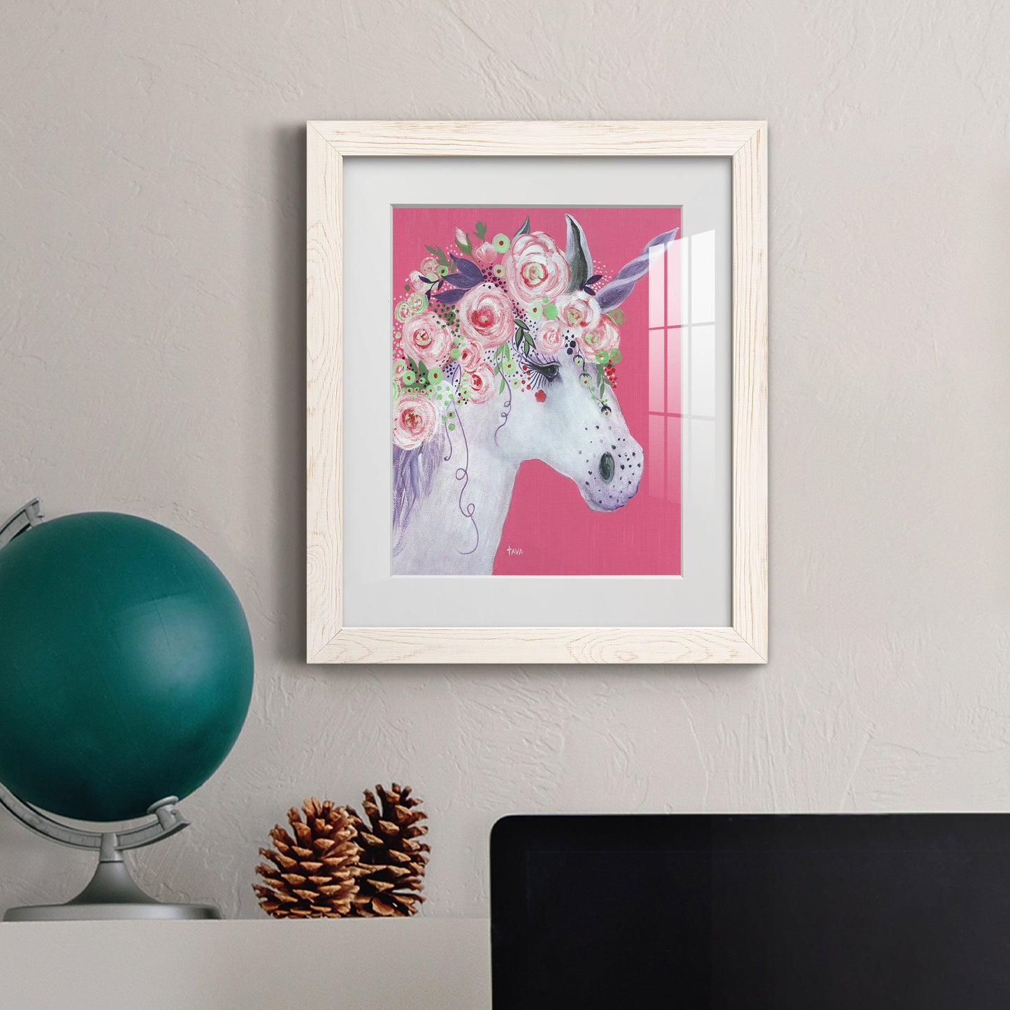 Unicorn II - Premium Framed Print - Distressed Barnwood Frame - Ready to Hang