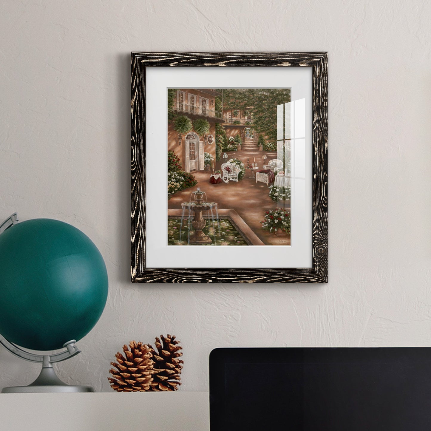 Evening Cocktails I - Premium Framed Print - Distressed Barnwood Frame - Ready to Hang