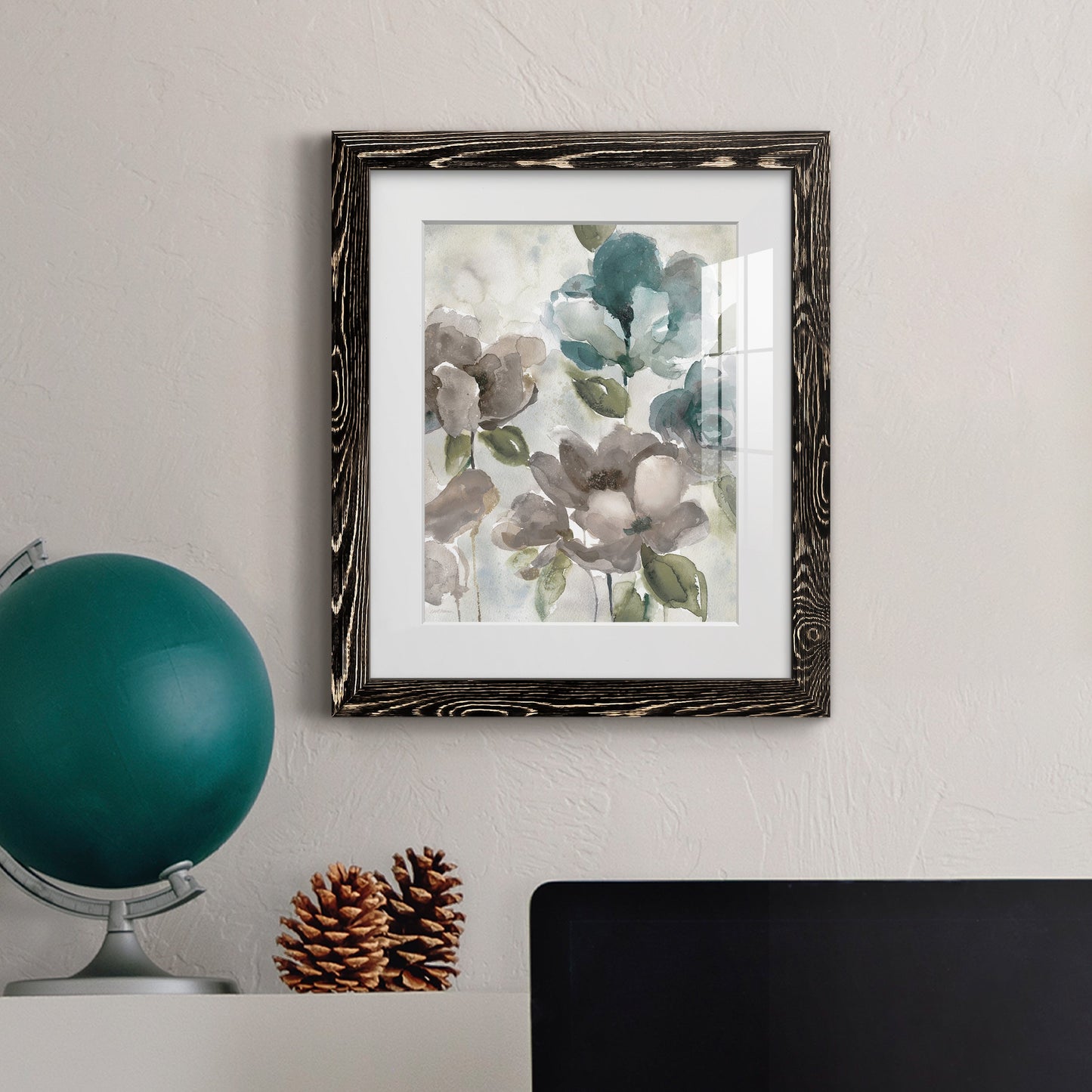 Topaz Garden II - Barnwood Framed Art Print