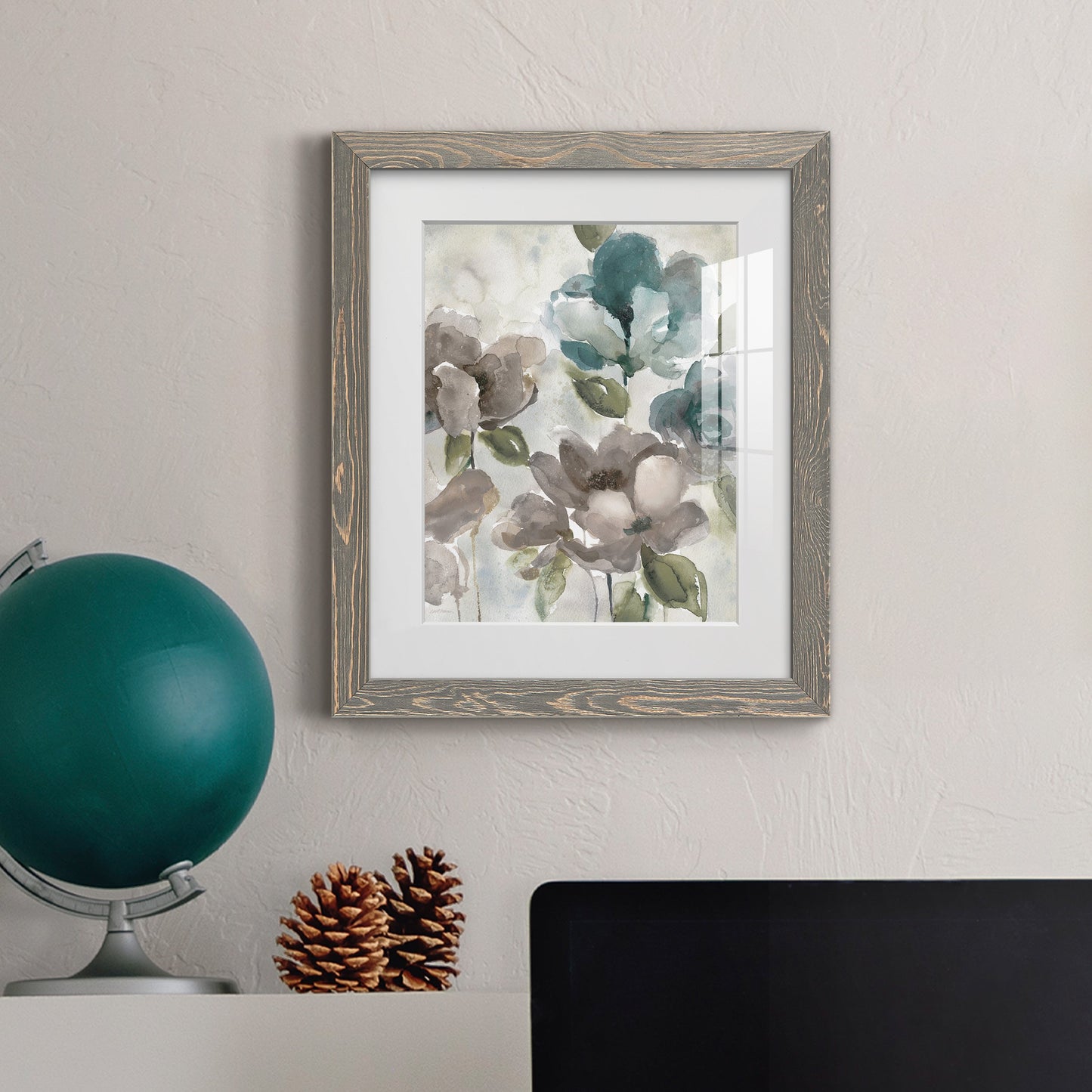 Topaz Garden II - Barnwood Framed Art Print