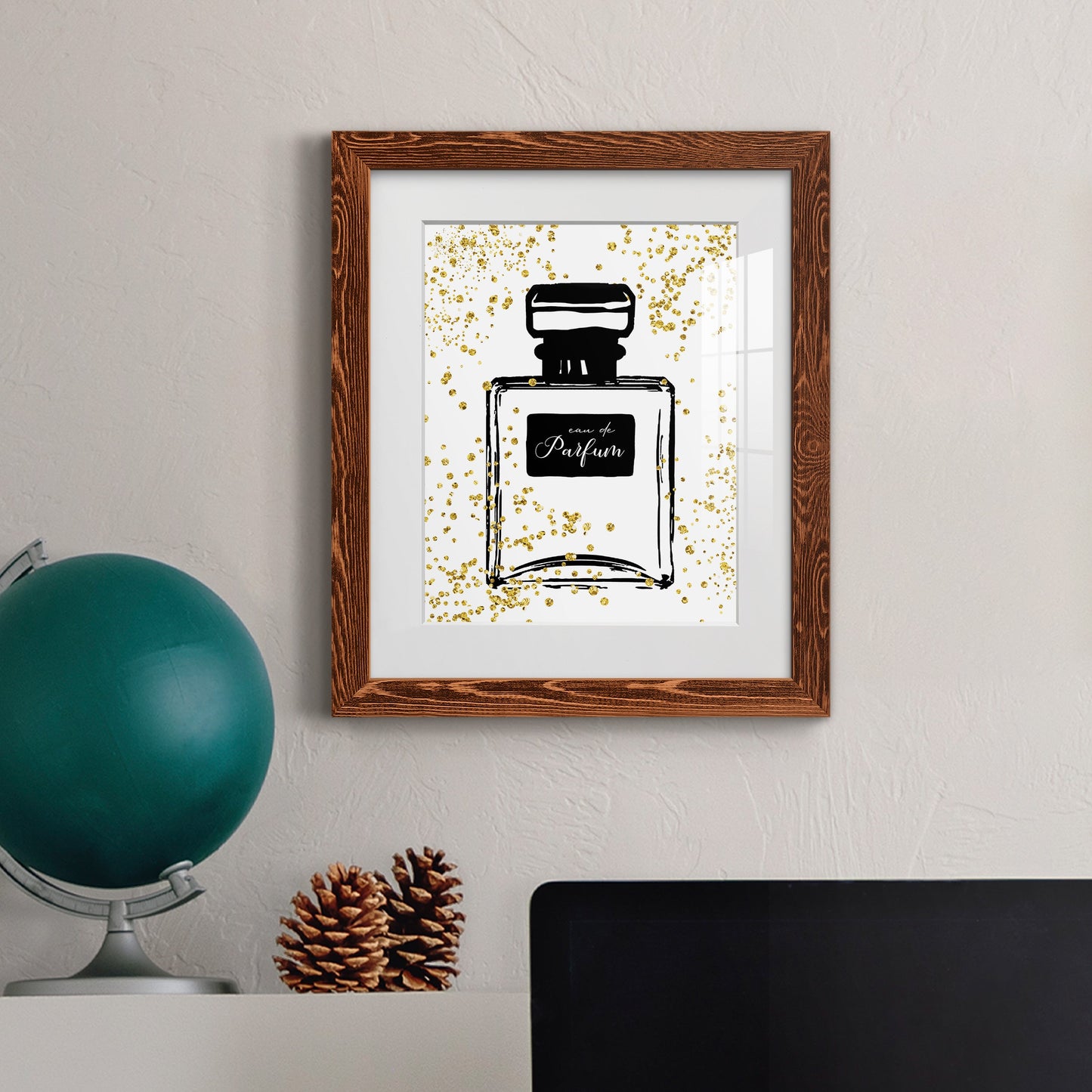 Glitter Perfume II - Premium Framed Print - Distressed Barnwood Frame - Ready to Hang