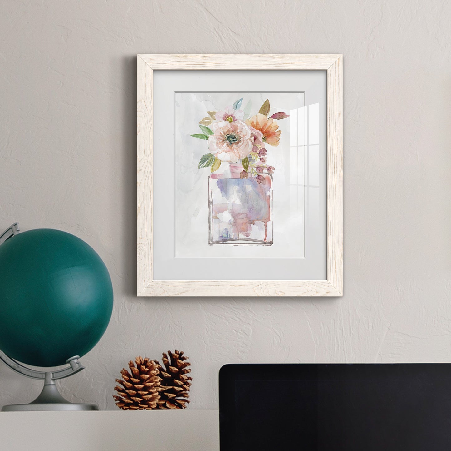 Mini Bouquet II - Premium Framed Print - Distressed Barnwood Frame - Ready to Hang