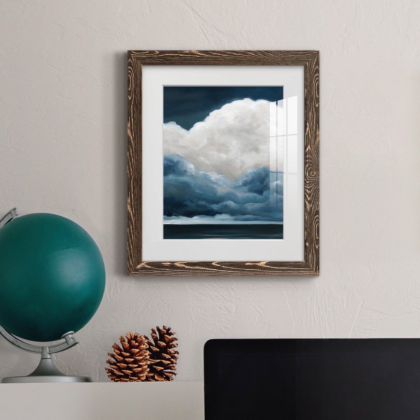 Nature's Drama II - Premium Framed Print - Distressed Barnwood Frame - Ready to Hang