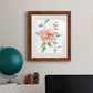 Peony Contour - Barnwood Framed Art Print