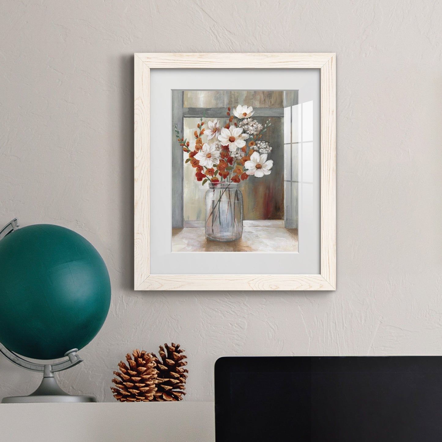 Autumn Spray - Barnwood Framed Art Print